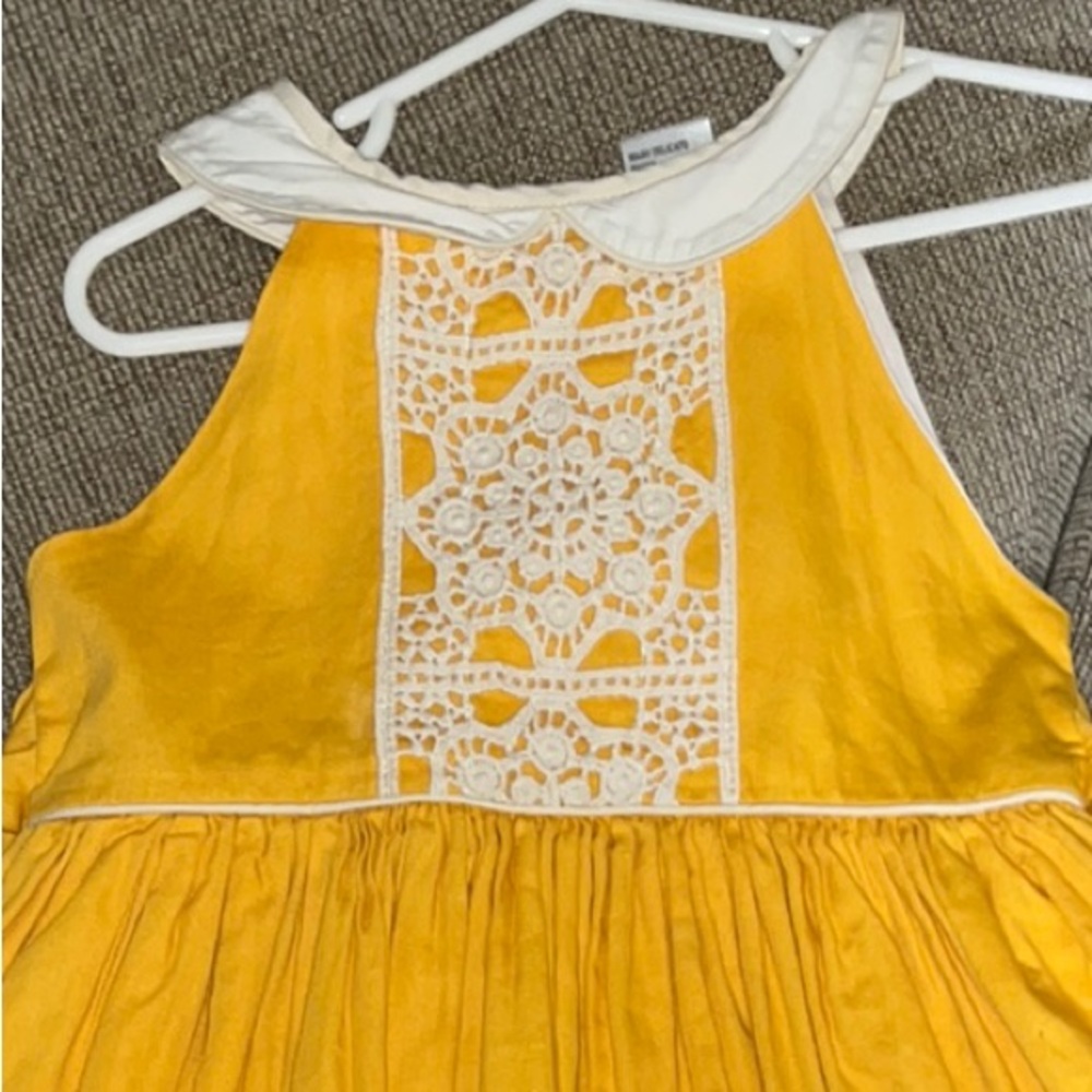 Yellow Halter Sundress Sleeveless Casual size 4
